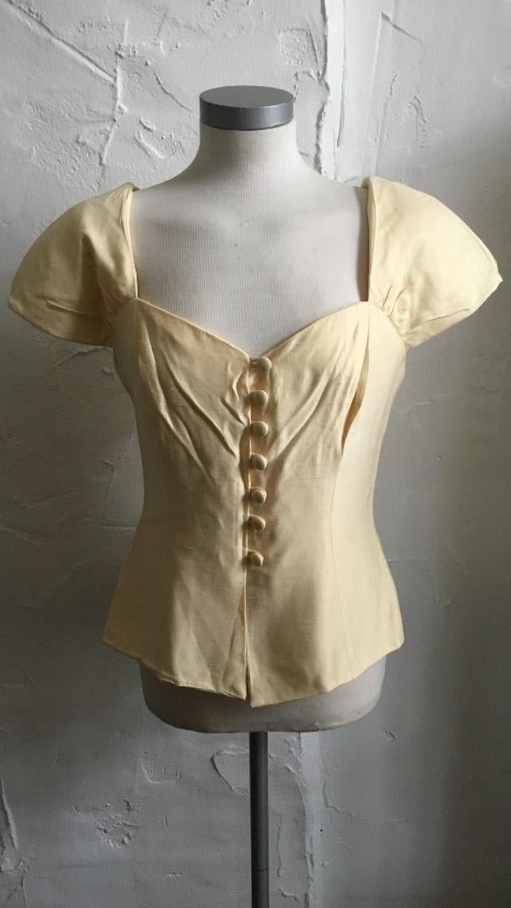 Geweldige vintage top 90's, Geel, Ophalen of Verzenden, Zo goed als nieuw, Vintage