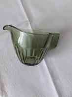 Copier Neerlandia groen glazen melkkannetje, Antiek en Kunst, Ophalen of Verzenden