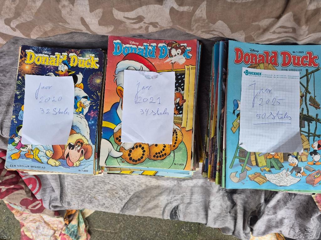 Donald Duck jaargangen, 2019, 2020, 2021. 2022, 2023, 2024, Donald Duck, Meerdere stripboeken, Ophalen, Gelezen