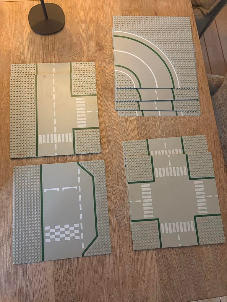 22 Lego Grondplaten - Diverse Wegen en Landschap, Kinderen en Baby's, Speelgoed | Duplo en Lego, Ophalen of Verzenden, Gebruikt
