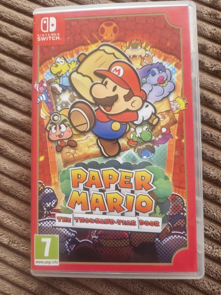Paper Mario: The Thousand-Year Door Nintendo Switch, 1 speler, Ophalen of Verzenden, Zo goed als nieuw, Role Playing Game (Rpg)