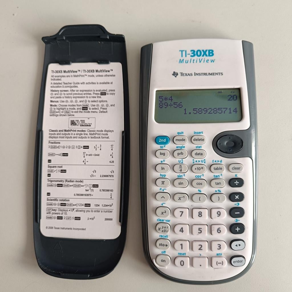 TI-30XB MultiView wetenscha rekenmachine, Ophalen of Verzenden, Gebruikt