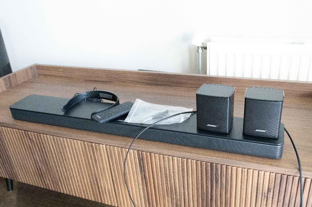 Bose Soundbar 500 met surround speakers, Ophalen, Zo goed als nieuw, Bose, 120 watt of meer