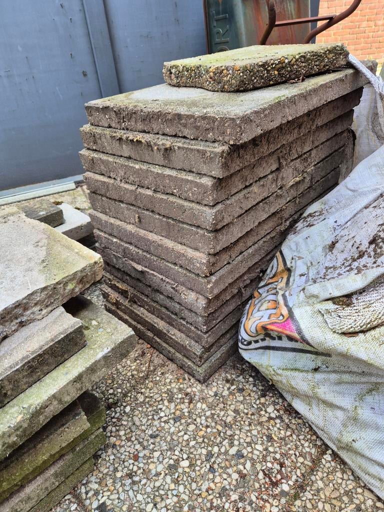 Gratis tegels 40 bij 60, Tuin en Terras, Tegels en Klinkers, Ophalen, Beton, Terrastegels