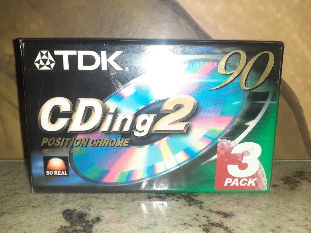 TDK IEC II/TYPE II, 90, Position Chrome, K7, nieuw, 3 pack, Cd's en Dvd's, Cassettebandjes, 2 t/m 25 bandjes, Overige genres, Ophalen of Verzenden