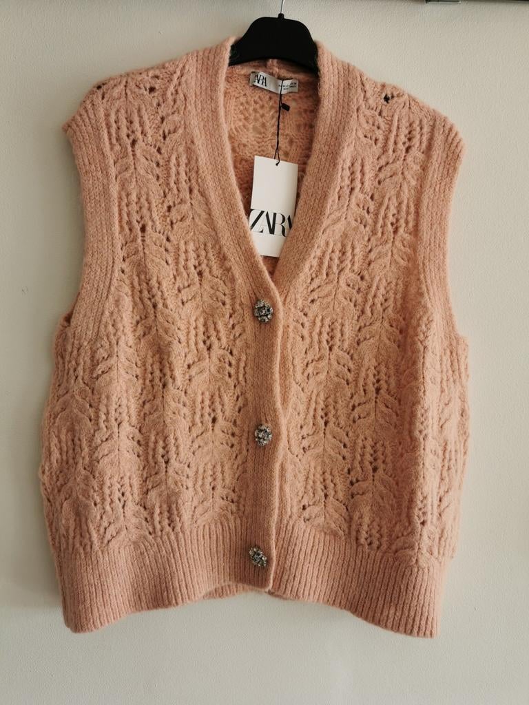 ZARA gilet met sierknopen mt. M, Kleding | Dames, Truien en Vesten, Maat 38/40 (M), Verzenden, Zara, Nieuw