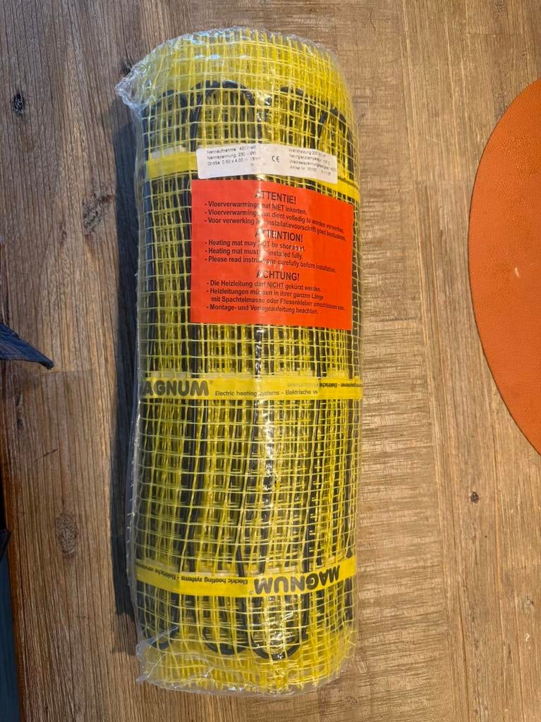 Magnum vloerverwarming 2m2, Minder dan 30 cm, Overige typen, Nieuw, Minder dan 60 cm