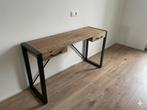 Industriële sidetable/wandtafel met 2 lades, Ophalen, 100 tot 150 cm, Zo goed als nieuw, 25 tot 50 cm