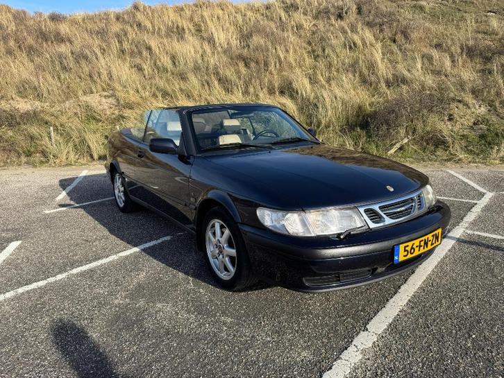 Saab 9-3 2.0 Turbo S Cabrio Blauw met trekhaak, Auto's, Saab, Particulier, Saab 9-3, ABS, Airbags, Airconditioning, Cruise Control