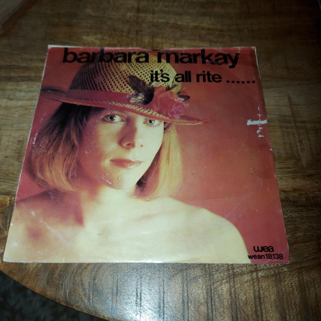 Barbara / it's all rite, Ophalen of Verzenden, Zo goed als nieuw, Pop
