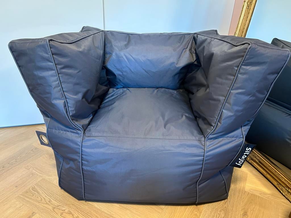 Zitzakstoel zitzak voor binnen en buiten Sit&Joy Grandido, Ophalen, Zo goed als nieuw, Grijs, Zitzakstoel