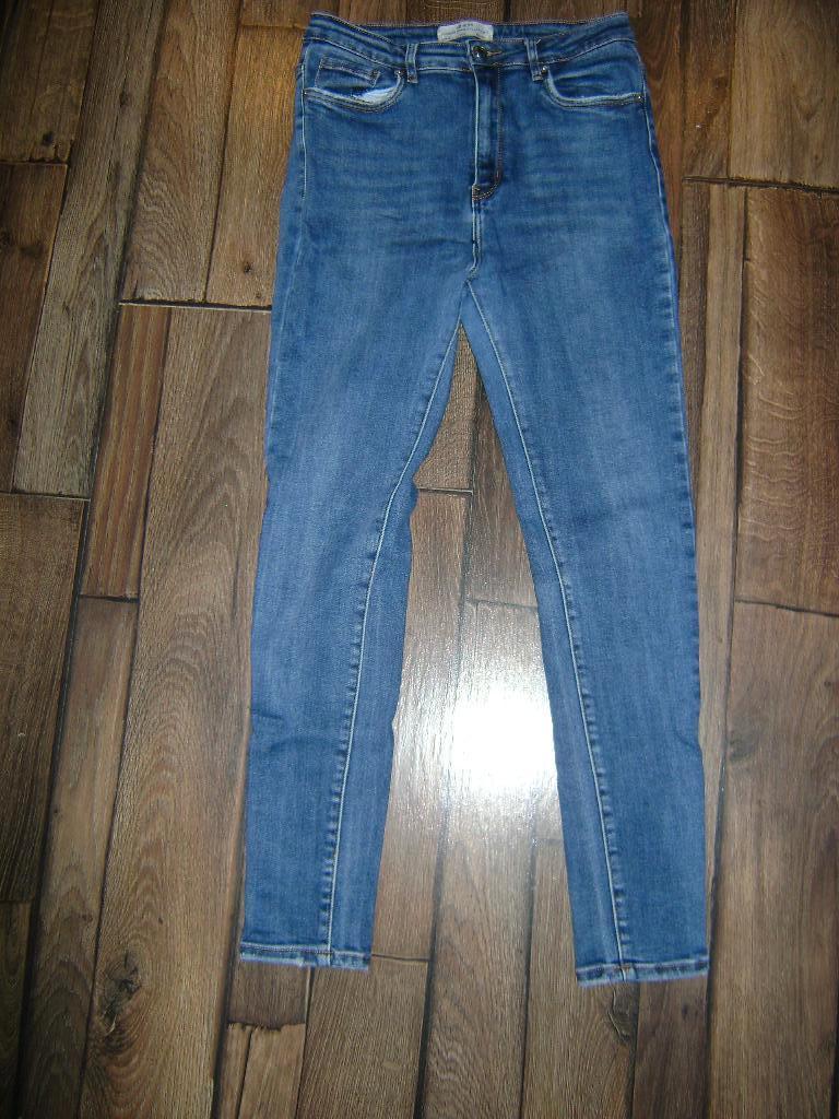 Blauwe stretch jeans maat 40, Ophalen of Verzenden, Gedragen, Blauw, W30 - W32 (confectie 38/40)