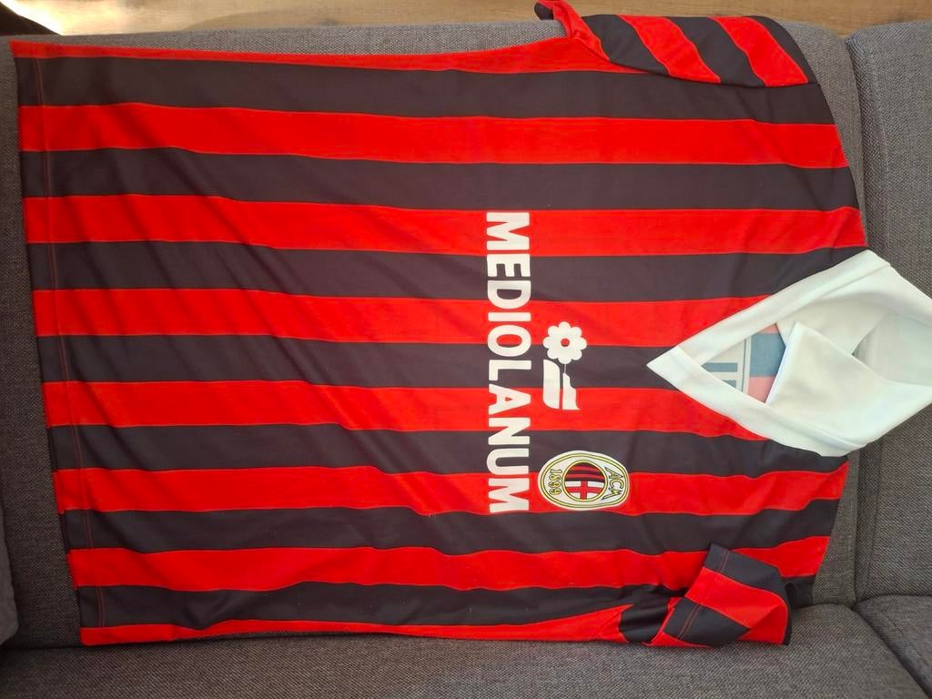 AC Milan Voetbalshirt Gullit Maat 6, Ophalen of Verzenden, Gebruikt, Shirt
