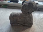 Stenen Ram Beeld - Decoratief Dierenbeeld, Ophalen of Verzenden, Gebruikt