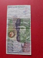 1000 Pesetas biljet Spanje 1992 - Francisco Pizarro, Ophalen of Verzenden