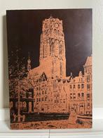 Laurenskerk Rotterdam - koperen etsplaat, Ophalen of Verzenden, Ets, 1950 - 1999