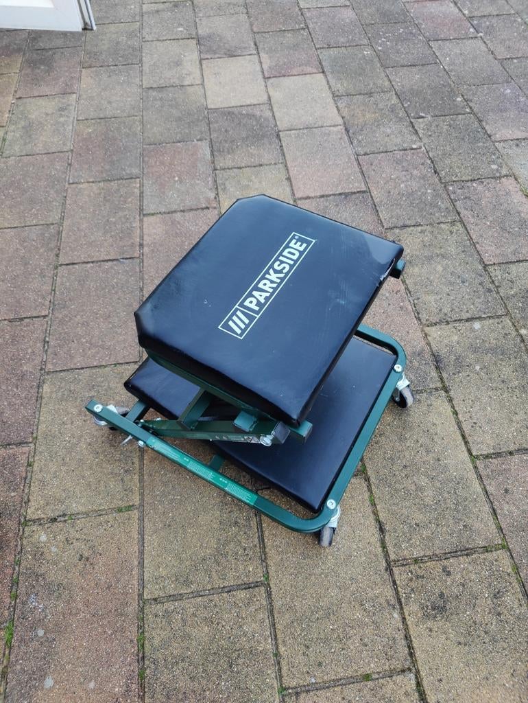 Parkside Garagekruk / Ligbed - 2-in-1 Werkplaatskruk, Auto diversen, Ophalen, Gebruikt