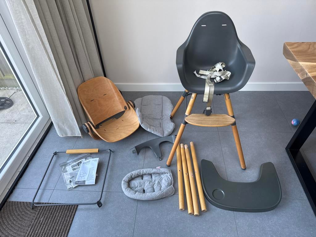Childhome Evolu 2 kinderstoel, Ophalen of Verzenden, Gebruikt, Meegroeistoel, Afneembaar eetblad