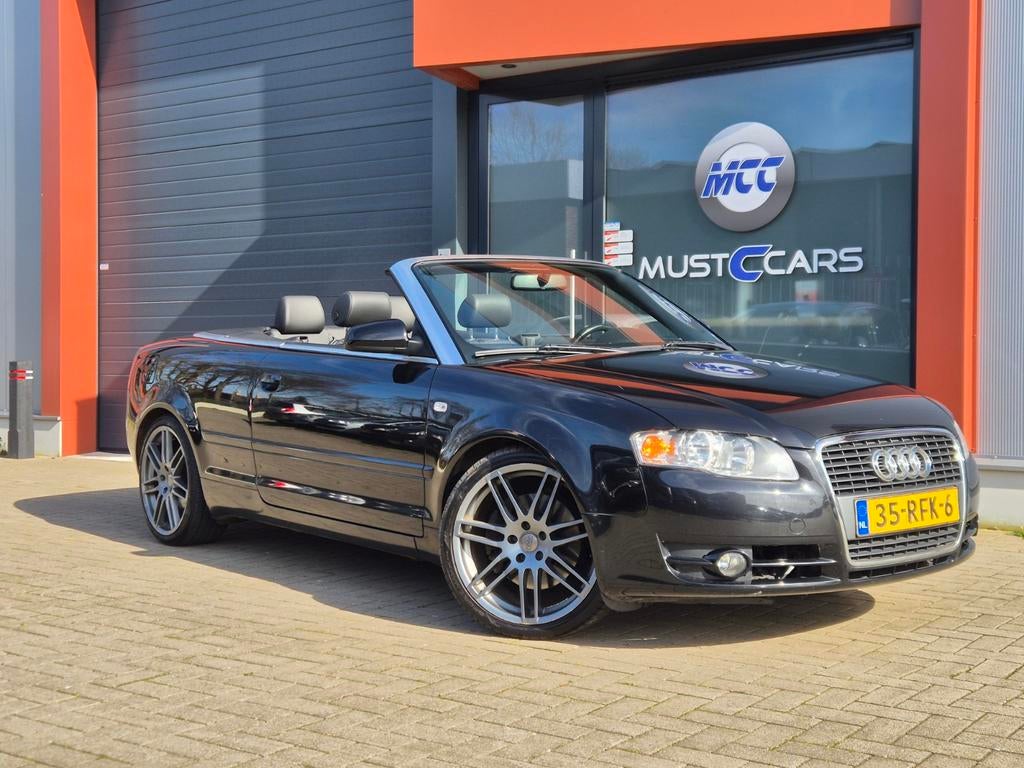 Audi A4 2.0T Cabriolet/Automaat/Nw distri/Nw Apk/Leer+Stoelv, Auto's, Audi, Automaat, Achterwielaandrijving, Zwart, 4 cilinders