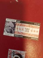 2002 Provinciezegel Drenthe met tab Jan Pelleboer weerman, Verzenden, Gestempeld