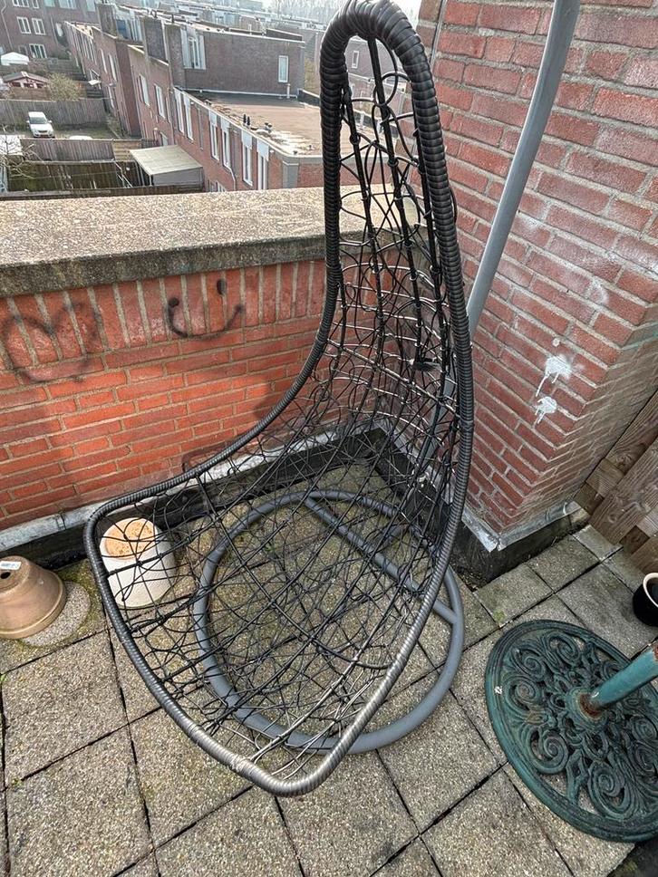 Hangstoel / Egg Chair inclusief standaard, Tuin en Terras, Tuinstoelen, Zo goed als nieuw, Ophalen