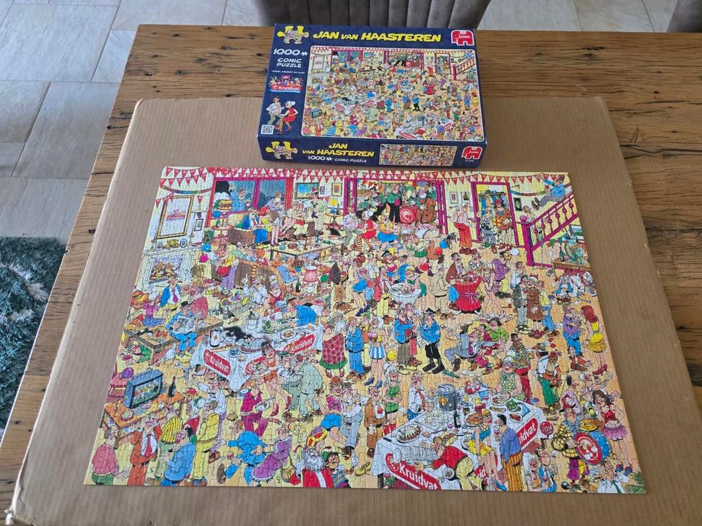 Te koop Jan van Haasteren puzzel 1000 stukjes kruidvat, Ophalen of Verzenden, 500 t/m 1500 stukjes, Zo goed als nieuw, Legpuzzel