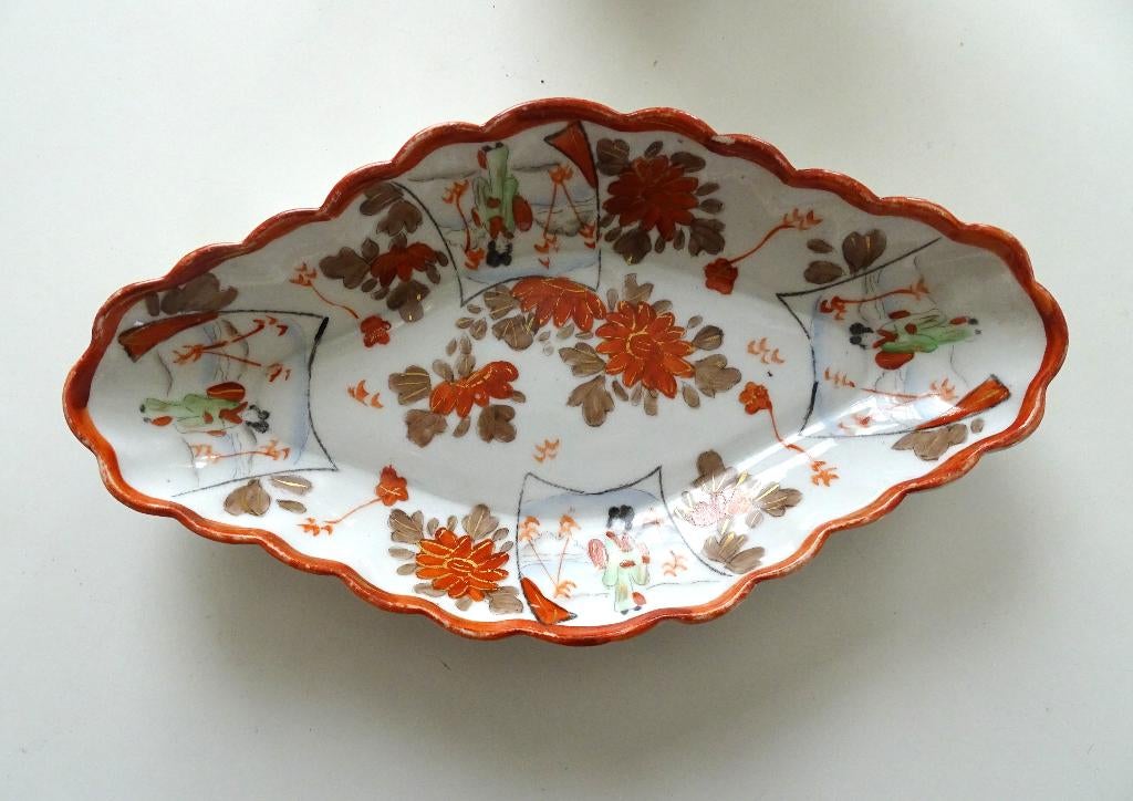 Vintage Kutani stijl Schaaltje Japan porselein, Ophalen of Verzenden