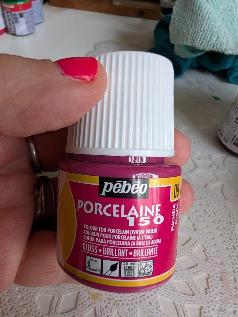 Pébéo Porcelaine 150 verf fuchsia, Ophalen of Verzenden