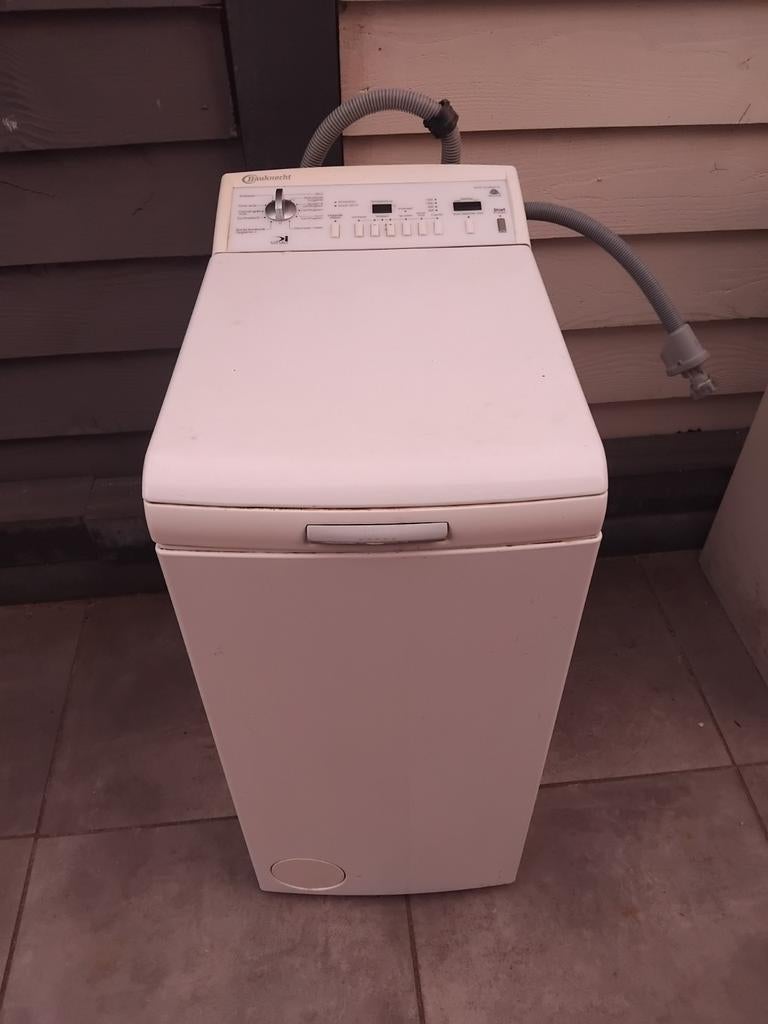 Bauknecht bovenlader Wasmachine 40 cm breed wate excellence, Ophalen of Verzenden, 1200 tot 1600 toeren, 85 tot 90 cm