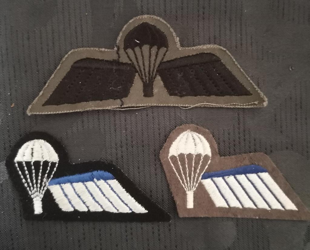 3 parawings NL, Verzamelen, Verzenden, Landmacht, Nederland, Embleem of Badge