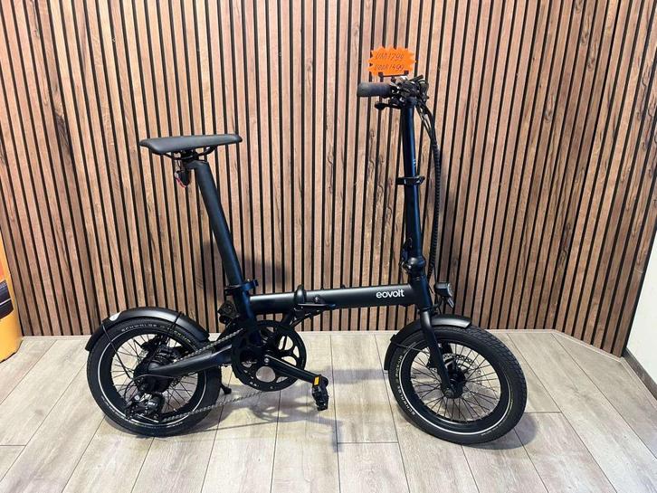 Eovolt elektrische vouwfiets Morning 16 v2 zwart, Fietsen en Brommers, Elektrische fietsen, Nieuw, Overige merken, 50 km per accu of meer