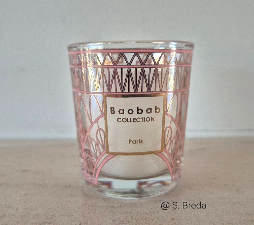 Baobab travel kaars | Paris, Huis en Inrichting, Woonaccessoires | Kandelaars en Kaarsen, Overige materialen, Nieuw, Ophalen of Verzenden