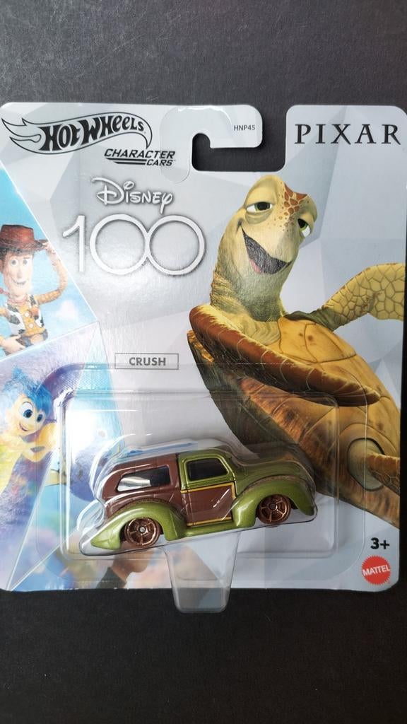 Disney Pixar Crush  finding nemo 1:64 Hotwheels Caracter Pol, Auto, 1186mj 1 Nl, Nieuw, Ophalen of Verzenden