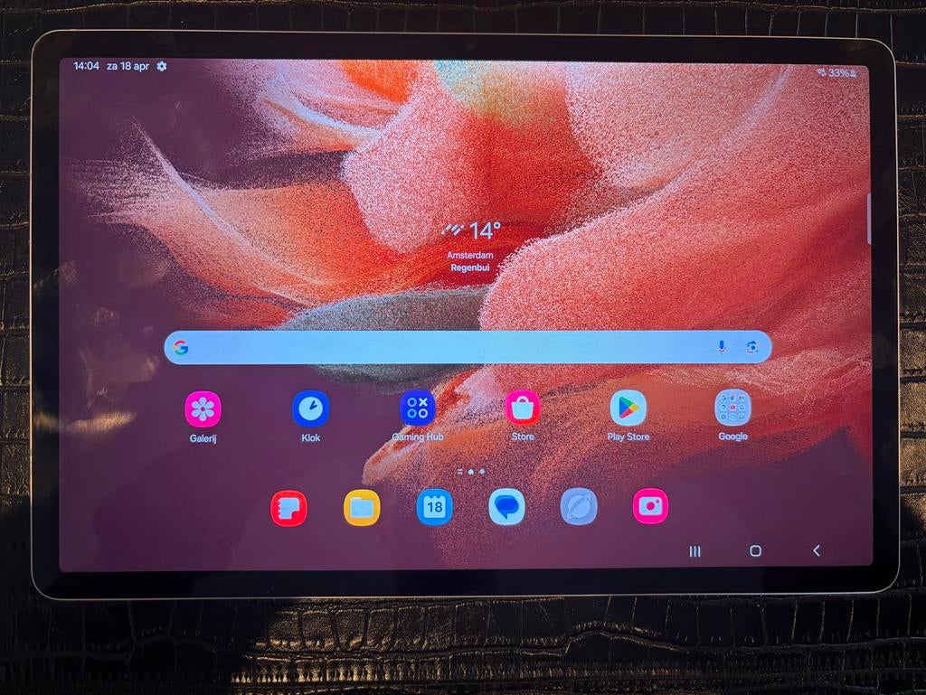 Samsung Galaxy Tab S7 FE - Roségoud met hoes, Computers en Software, Android Tablets, Ophalen, Usb-aansluiting, 12 inch, Zo goed als nieuw