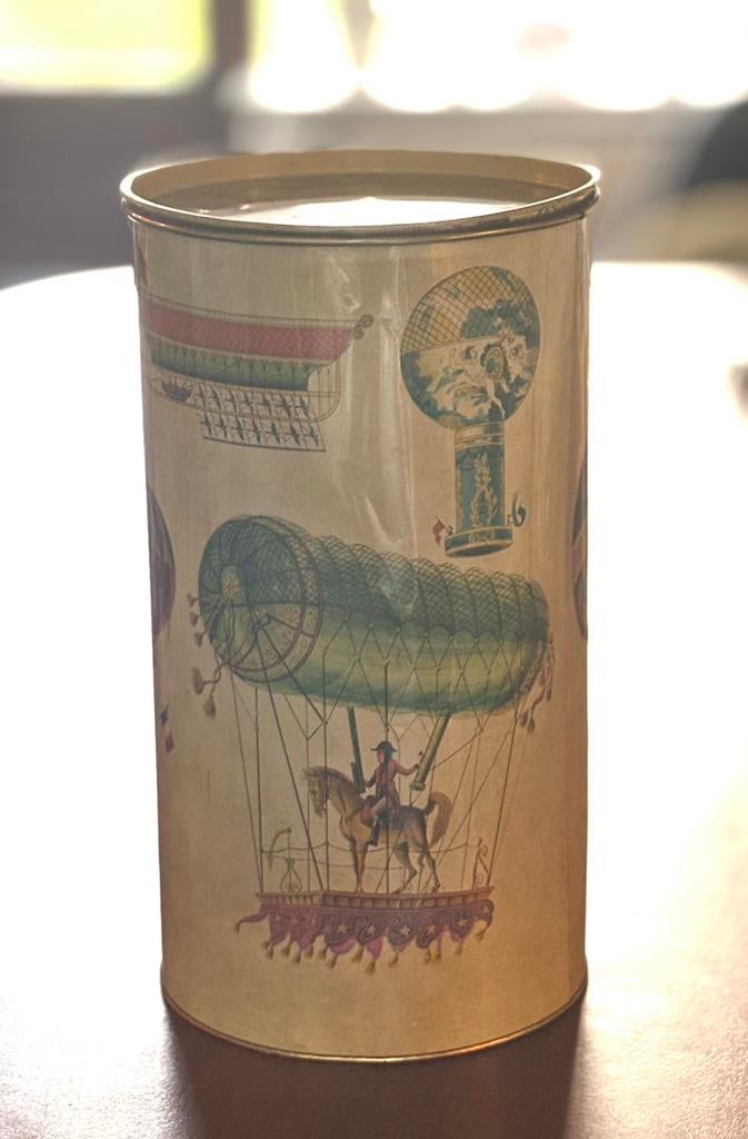 Zeldzame grote Piero Fornasetti blik - Jaren '60 luchtballon, Ophalen of Verzenden, Gebruikt, Overige, Overige merken