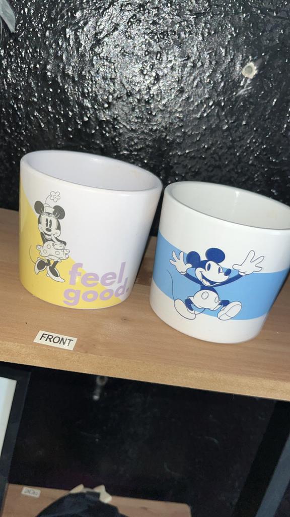 Disney glazen potjes - Mickey Mouse - Nieuw, Ophalen of Verzenden, Mickey Mouse, Nieuw, Servies