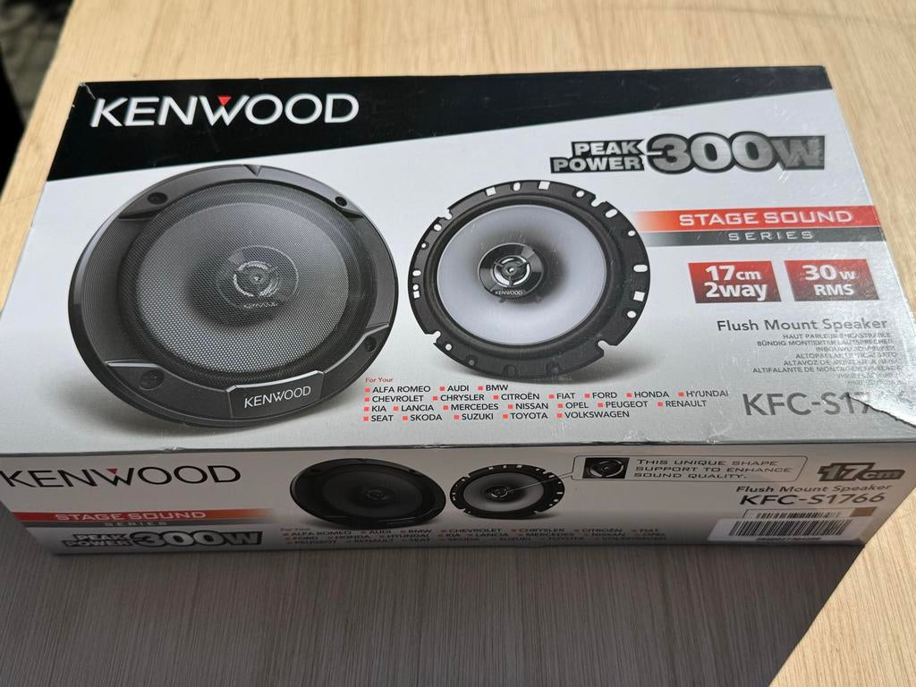 Kenwood KFC-S1766 17cm 2-weg Inbouw Speakers 300W, Auto diversen, Ophalen, Nieuw