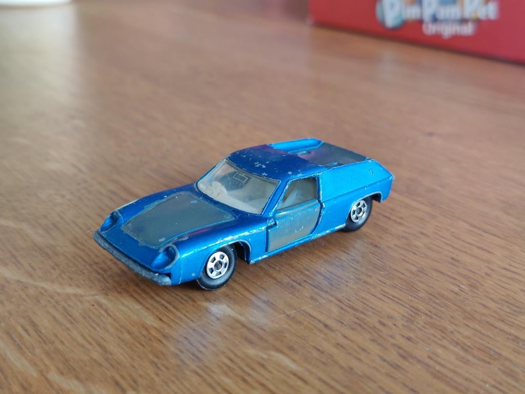 Matchbox Lotus Europa BLAUW, Ophalen of Verzenden, Zo goed als nieuw, Auto