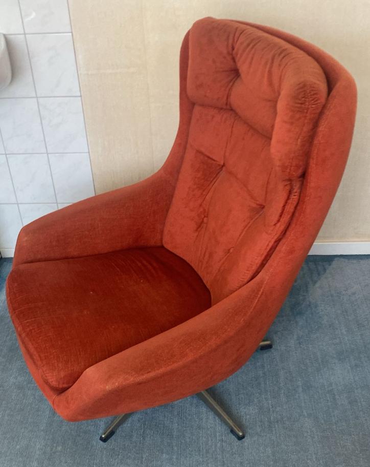 Vintage fauteuil deens design 50’s, Ophalen, Gebruikt, Deens design., 75 tot 100 cm