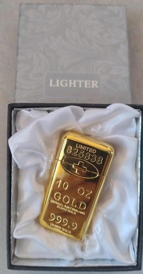 Stormaansteker Gold - 10 OZ Gold Design, Verzamelen, Ophalen of Verzenden, Aansteker