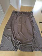 Taupe gordijnen - 2 stuks (140x245cm), Gebruikt, 100 tot 150 cm, 200 cm of meer, Ophalen of Verzenden