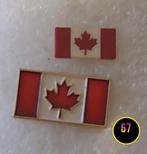 2 Canadese vlag pins - Canada speldjes, Verzamelen, Verzenden