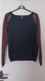 Maison Scotch trui met glittermouw en pailletten, Maat 38/40 (M), Zwart, Gedragen, Maison Scotch