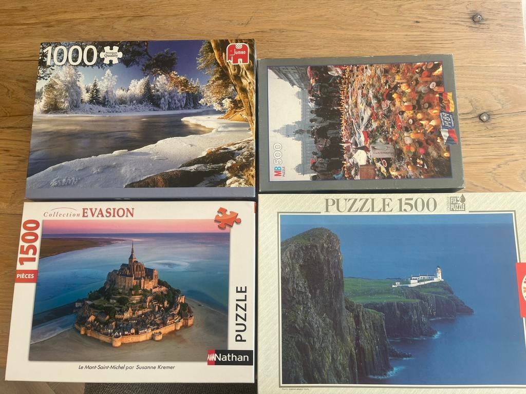 Diverse puzzels, Hobby en Vrije tijd, Denksport en Puzzels, Ophalen, 500 t/m 1500 stukjes, Legpuzzel