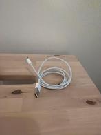 Apple Lightning naar USB kabel, Ophalen of Verzenden, Zo goed als nieuw, Wit