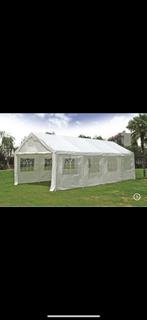 Te huur Party tent 8m x 4m, terras heaters en meer, Ophalen, Zo goed als nieuw, 5 tot 8 meter