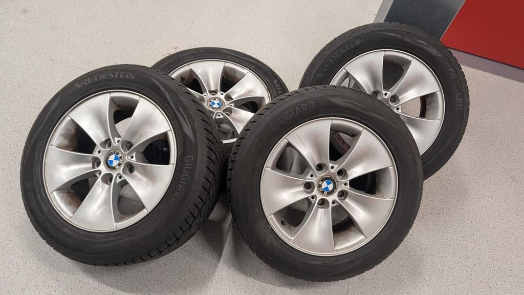 BMW velgen + winterbanden 215/55 R16 | E90 E91 E92 E93 E46 1, Auto-onderdelen, Banden en Velgen, Ophalen, 215 mm, 16 inch, Banden en Velgen