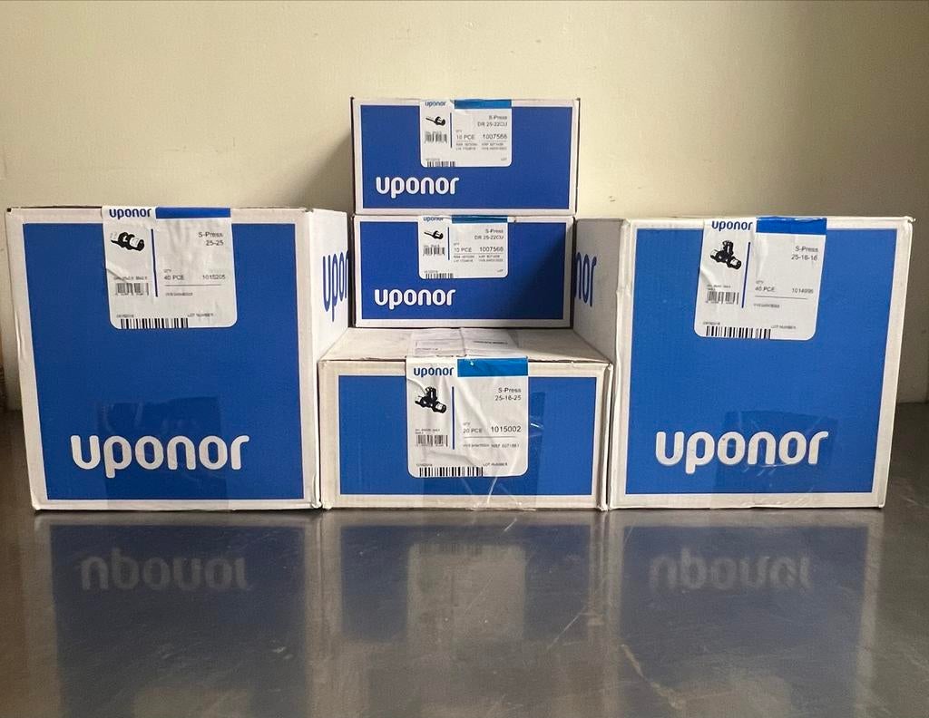 Uponor S-Press Koppelingen 120 stuks Nieuw partij zie foto’s, Ophalen, Nieuw, Overige typen