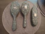 Antieke Zilveren Borstelset met Leeuwtjes Keurmerk, Antiek en Kunst, Antiek | Goud en Zilver, Ophalen of Verzenden, Zilver