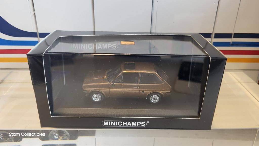 Minichamps Maxichamps Ford Fiesta MK1 Brown Metallic - 1976, Auto, Ophalen of Verzenden, Zo goed als nieuw, MiniChamps